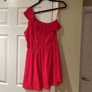 One shoulderless dress